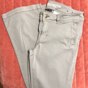 American Eagle Kick Boot Khakis